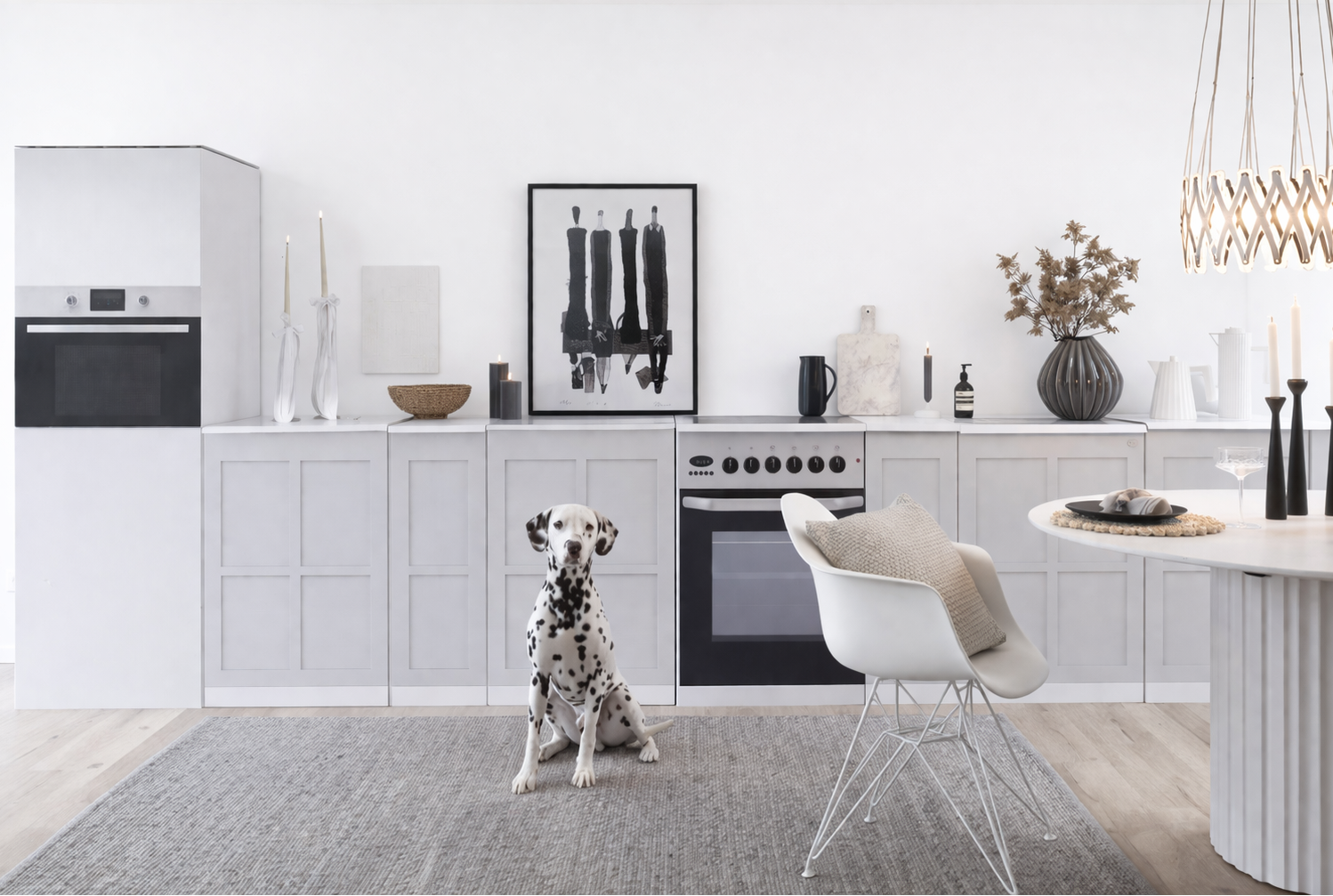 Home Staging Pappküche XXL – Anwendungsbeispiel im Home Staging