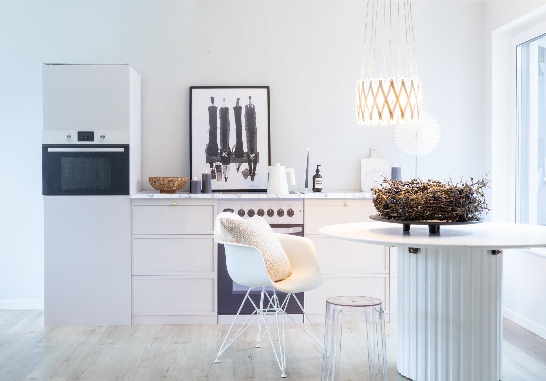 Küchenattrappe AIK Beige in Beige für Home Staging