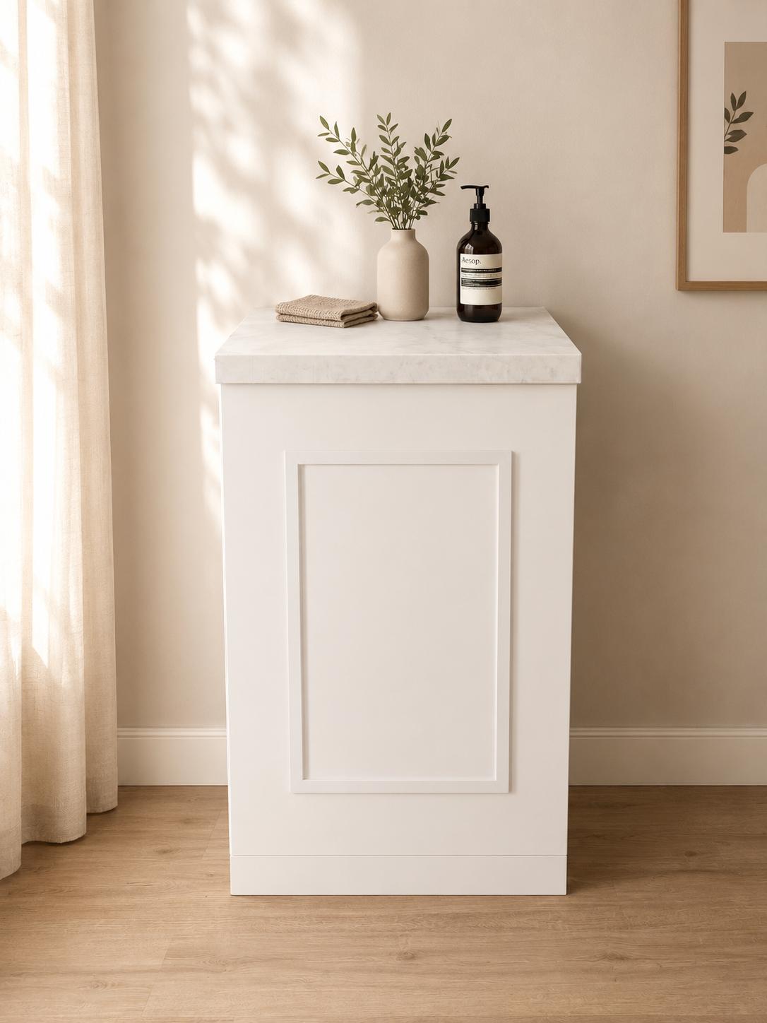 Küchenattrappe ENNA Schneeweiß in Schneeweiß für Home Staging