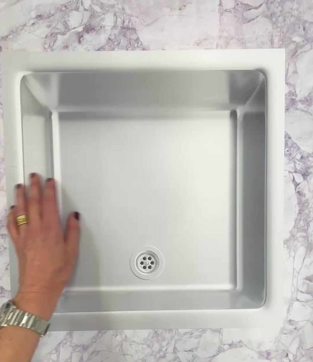 Spülbecken-Attrappe | Spüle für Home Staging Küche